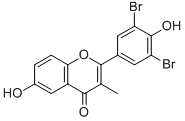 CAS#: 104567-72-8， 2-(3,5-Dibromo-4-Hydroxyphenyl)-6-Hydroxy-3-Methylchromen-4-One