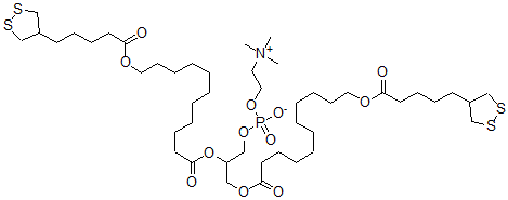 CAS#: 104778-79-2， 2,3-Bis[12-[5-(Dithiolan-4-Yl)Pentanoyloxy]Dodecanoyloxy]Propyl 2-Trimethylazaniumylethyl Phosphate