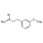 structure of CAS# 104997-02-6, 1-(3-Bromo-3-Buten-1-Yl)-3-Methoxybenzene;2-Bromo-4-(3-methoxyphenyl)-1-butene