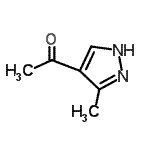 structure of CAS# 105224-04-2, 1-(5-Methyl-1H-Pyrazol-4-Yl)Ethanone;1-(3-methyl-1h-pyrazol-4-yl)-ethanone;1-(3-methyl-1H-pyrazol-4-yl)ethanone;1-(5-methyl-1H-pyrazol-4-yl)ethan-1-one
