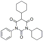CAS#: 1053-49-2， 1,5-Dicyclohexyl-3-Phenyl-1,3-Diazinane-2,4,6-Trione