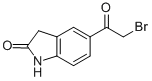 structure of CAS# 105316-98-1, 5-(2-Bromoacetyl)-1,3-Dihydro-2H-Indol-2-One