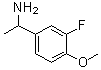 结构式 CAS# 105321-49-1, 1-(3-氟-4-甲氧基苯基)乙胺