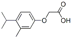 structure of CAS# 105401-43-2, 2-[3-Methyl-4-(1-Methylethyl)Phenoxy]-Aceticacid;2-(4-Isopropyl-3-Methyl-Phenoxy)Acetate;2-(4-Isopropyl-3-Methylphenoxy)Acetate;2-(3-Methyl-4-Propan-2-Yl-Phenoxy)Ethanoate