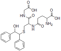 CAS#: 105449-15-8， 2-Amino-5-[[1-(Carboxymethylamino)-3-[2-Hydroxy-1,2-Di(Phenyl)Ethyl]Sulfanyl-1-Oxopropan-2-Yl]Amino]-5-Oxopentanoic Acid