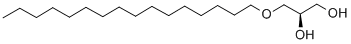 structure of CAS# 10550-58-0, (2R)-3-(Hexadecyloxy)-1,2-Propanediol;3-Cetyloxypropane-1,2-Diol;Nsc 59269;1-O-Hexadecyl-Sn-Glycerol