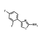 结构式 CAS# 105512-80-9, 4-(2,4-二氟苯基)-1,3-噻唑-2-胺