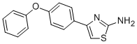 structure of CAS# 105512-82-1, 4-(4-Phenoxyphenyl)-2-Thiazolamine;4-[4-(Phenoxy)Phenyl]Thiazol-2-Amine;4-[4-(Phenoxy)Phenyl]-2-Thiazolamine;[4-[4-(Phenoxy)Phenyl]Thiazol-2-Yl]Amine