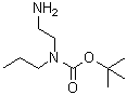 structure of CAS# 105628-64-6, (2-Aminoethyl)Propyl-Carbamic Acid 1,1-Dimethylethyl Ester;(2-AMINO-ETHYL)-PROPYL-CARBAMIC ACID TERT-BUTYL ESTER;Tert-Butyl (2-Aminoethyl)(Propyl)Carbamate;N-Boc-N-N-Propylethylenediamine, 96%