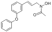 结构式 CAS# 106328-57-8, N-羟基-N-[(E)-3-[3-(苯氧基)苯基]丙-2-烯基]乙酰胺