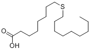 structure of CAS# 106689-24-1, 8-(Nonylthio)-Octanoic Acid;9-THIASTEARIC ACID