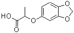 structure of CAS# 106690-34-0, 2-(1,3-Benzodioxol-5-Yloxy)Propanoic Acid;2-(1,3-benzodioxol-5-yloxy)propanoic acid;2-(2H-benzo[3,4-d]1,3-dioxolen-5-yloxy)propanoic acid;2-(Benzo[1,3]dioxol-5-yloxy)-propionic acid
