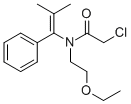 structure of CAS# 106700-29-2, 2-Chloro-N-(2-Ethoxyethyl)-N-(2-Methyl-1-Phenylprop-1-Enyl)Acetamide;2-Chloro-N-(2-Ethoxyethyl)-N-(2-Methyl-1-Phenyl-Prop-1-Enyl)Acetamide;2-Chloro-N-(2-Ethoxyethyl)-N-(2-Methyl-1-Phenyl-Prop-1-Enyl)Ethanamide;Pethoxamid
