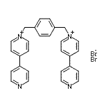 structure of CAS# 106867-97-4, 1,1'-[1,4-Phenylenebis(Methylene)]Bis[4-(4-Pyridinyl)Pyridinium] Dibromide;1,1'-[1,4<wbr>-Phenylen<wbr>ebis(meth<wbr>ylene)]bi<wbr>s(4,4'-bi<wbr>pyridiniu<wbr>m) Dibrom<wbr>ide