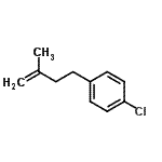 结构式 CAS# 106897-78-3, 1-氯-4-(3-甲基-3-丁烯-1-基)苯