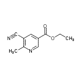 structure of CAS# 106944-54-1, Ethyl 5-Cyano-6-Methylnicotinate;Ethyl 5-Cyano-6-methylnicotinate;ethyl 5-cyano-6-methylpyridine-3-carboxylate;ETHYL5-CYANO-6-METHYLNICOTINATE