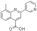 structure of CAS# 107027-39-4, 8-Methyl-2-(3-Pyridinyl)-4-Quinolinecarboxylic Acid;8-methyl-2-(3-pyridyl)quinoline-4-carboxylic acid;8-methyl-2-(pyridin-3-yl)quinoline-4-carboxylic acid;8-Methyl-2-pyridin-3-ylquinoline-4-carboxylic acid