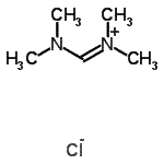 结构式 CAS# 1071-38-1, (二甲基氨基)-N,N-二甲基甲烷亚氨鎓氯化物