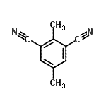 structure of CAS# 107170-81-0, 2,5-Dimethylisophthalonitrile;2,5-dimethylbenzene-1,3-dicarbonitrile;3,5-Dicyanomethyl toluene;3,5-DICYANOMETHYLTOLUENE