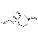 CAS 登录号：107345-44-8， 2-乙氧基-3,5-二(亚甲基)-1,2-氧杂磷杂环庚烷2-氧化物