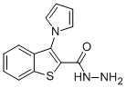 structure of CAS# 107363-01-9, 3-Pyrrol-1-Yl-1-Benzothiophene-2-Carbohydrazide;3-Pyrrol-1-Ylbenzothiophene-2-Carbohydrazide;3-(1-Pyrrolyl)-2-Benzothiophenecarbohydrazide;2R-1303
