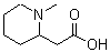 结构式 CAS# 107388-72-7, (1-甲基-2-哌啶基)乙酸
