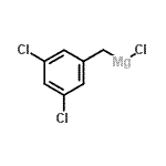 structure of CAS# 107549-25-7, Chloro(3,5-Dichlorobenzyl)Magnesium;3,5-DICHLOROBENZYLMAGNESIUM CHLORIDE;3,5-Dichlorobenzylmagnesium chloride.25M ether;Y