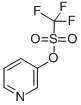 结构式 CAS# 107658-27-5, 1,1,1-三氟-甲烷磺酸3-吡啶基酯