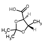 CAS#: 107983-40-4， (4R,5S)-2,2,5-Trimethyl-1,3-Dioxolane-4-Carboxylic Acid