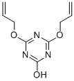 structure of CAS# 1081-69-2, 4,6-Bis(2-Propen-1-Yloxy)-1,3,5-Triazin-2(1H)-One;4,6-Bis(Allyloxy)-1,3,5-Triazin-2-Ol;ISOCYANURIC ACID DIALLYL ESTER