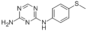 CAS 登录号：1083-47-2， N-(4-甲硫基苯基)-1,3,5-三嗪-2,4-二胺