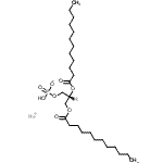 structure of CAS# 108321-06-8, Sodium (2R)-2,3-Bis(Dodecanoyloxy)Propyl Hydrogen Phosphate;