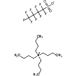 结构式 CAS# 108427-52-7, N,N,N-三丁基-1-丁烷铵1,1,2,2,3,3,4,4,4-九氟-1-丁烷磺酸酯
