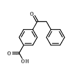 结构式 CAS# 108766-35-4, 4-(2-苯基乙酰基)苯甲酸