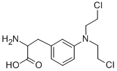CAS 登录号：1088-80-8， 2-氨基-3-[3-[二(2-氯乙基)氨基]苯基]丙酸