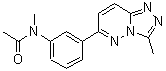 结构式 CAS# 108825-65-6, N-甲基-N-[3-(3-甲基[1,2,4]三唑并[4,3-b]哒嗪-6-基)苯基]乙酰胺
