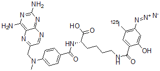 CAS#: 108919-01-3， N6-(4-Azido-2-Hydroxy-5-(Iodo-125I)Benzoyl)-N2'-(4-(((2,4-Diamino-6-Pteridinyl)Methyl)Methylamino)Benzoyl)-L-Lysine