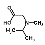 结构式 CAS# 108957-96-6, N-异丙基-N-甲基甘氨酸