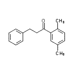 结构式 CAS# 108976-70-1, 1-(2,5-二甲基苯基)-3-苯基-1-丙酮