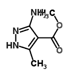 structure of CAS# 109012-96-6, Methyl 5-Amino-3-Methyl-1H-Pyrazole-4-Carboxylate;methyl 5-amino-3-methylpyrazole-4-carboxylate;MFCD09953592;MFCD20502915