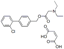 CAS#: 109523-96-8， 2'-Chloro-4-(diethylaminoacetoxymethyl)biphenyl hydrogen maleate