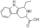 structure of CAS# 109690-46-2, 1-Ethyl-2,3,4,9-Tetrahydro-1H-beta-Carboline-3-Carboxylic Acid;1-ethyl-1,2,3,4-tetrahydrobeta-carboline-3-carboxylic acid;1-Ethyl-2,3,4,9-tetrahydro-1H-β-carboline-3-carboxylic acid;1-Ethyl-2,3,4,9-tetrahydro-1H-β-carboline-3-carboxylicacid