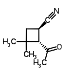 CAS#: 109900-64-3， (1R,2S)-2-Acetyl-3,3-Dimethylcyclobutanecarbonitrile