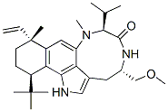 CAS#: 110187-21-8， (4S,7S,10R,13R)-10-Ethenyl-1,3,4,5,7,8,10,11,12,13-decahydro-4-(methoxymethyl)-8,10-dimethyl-7-(1-methylethyl)-13-(tert-butyl)-6H-benzo[g][1,4]diazonino[7,6,5-cd]indol-6-one