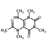 CAS#: 110358-00-4， N-[1,3-Dimethyl-6-(Methylamino)-2,4-Dioxo-1,2,3,4-Tetrahydro-5-Pyrimidinyl]-N-Methylacetamide