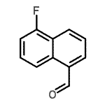 structure of CAS# 110931-86-7, 5-Fluoro-1-Naphthaldehyde;5-fluoranylnaphthalene-1-carbaldehyde;5-Fluoro-1-naphthaldehyde;5-Fluoro-1-naphthaldehyde 98%