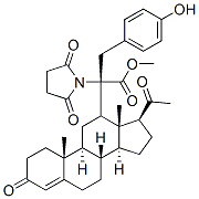 CAS#: 110988-79-9， [(10R,12S,13S,17S)-17-Acetyl-10,13-Dimethyl-3-Oxo-1,2,6,7,8,9,11,12,14,15,16,17-Dodecahydrocyclopenta[a]Phenanthren-12-Yl] 4-[[(2S)-3-(4-Hydroxyphenyl)-1-Methoxy-1-Oxopropan-2-Yl]Amino]-4-Oxobutanoate