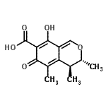 CAS#: 11118-72-2， (3R,4S)-8-Hydroxy-3,4,5-Trimethyl-6-Oxo-4,6-Dihydro-3H-Isochromene-7-Carboxylic Acid