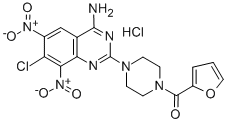 CAS#: 111218-75-8， [4-(4-Amino-7-Chloro-6,8-Dinitroquinazolin-2-Yl)Piperazin-1-Yl]-Furan-2-Ylmethanone Hydrochloride