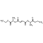 结构式 CAS# 111293-23-3, 二[(2S)-1-乙氧基-1-氧代-2-丙基](2E)-2-丁烯二酸酯